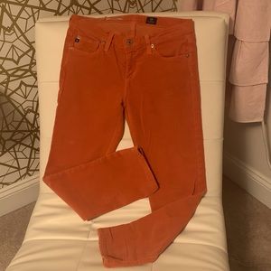 Orange AG Corduroy “the stevie” Pants
